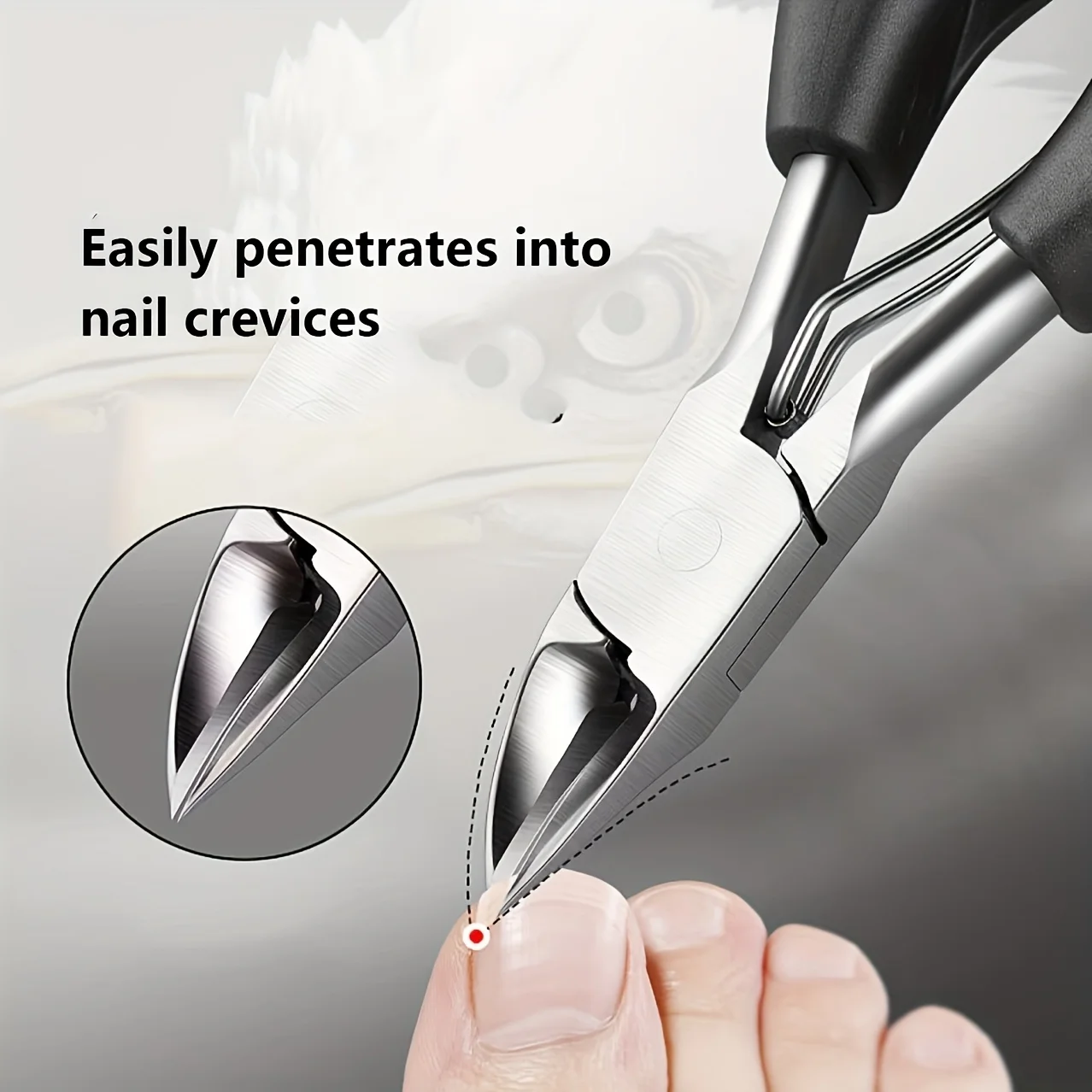 1pc Professional German Standard Nail Clippers, Needle Nose Pliers for Thick Nails, Embedded Periunguis Trimmer, Edge Trimmer
