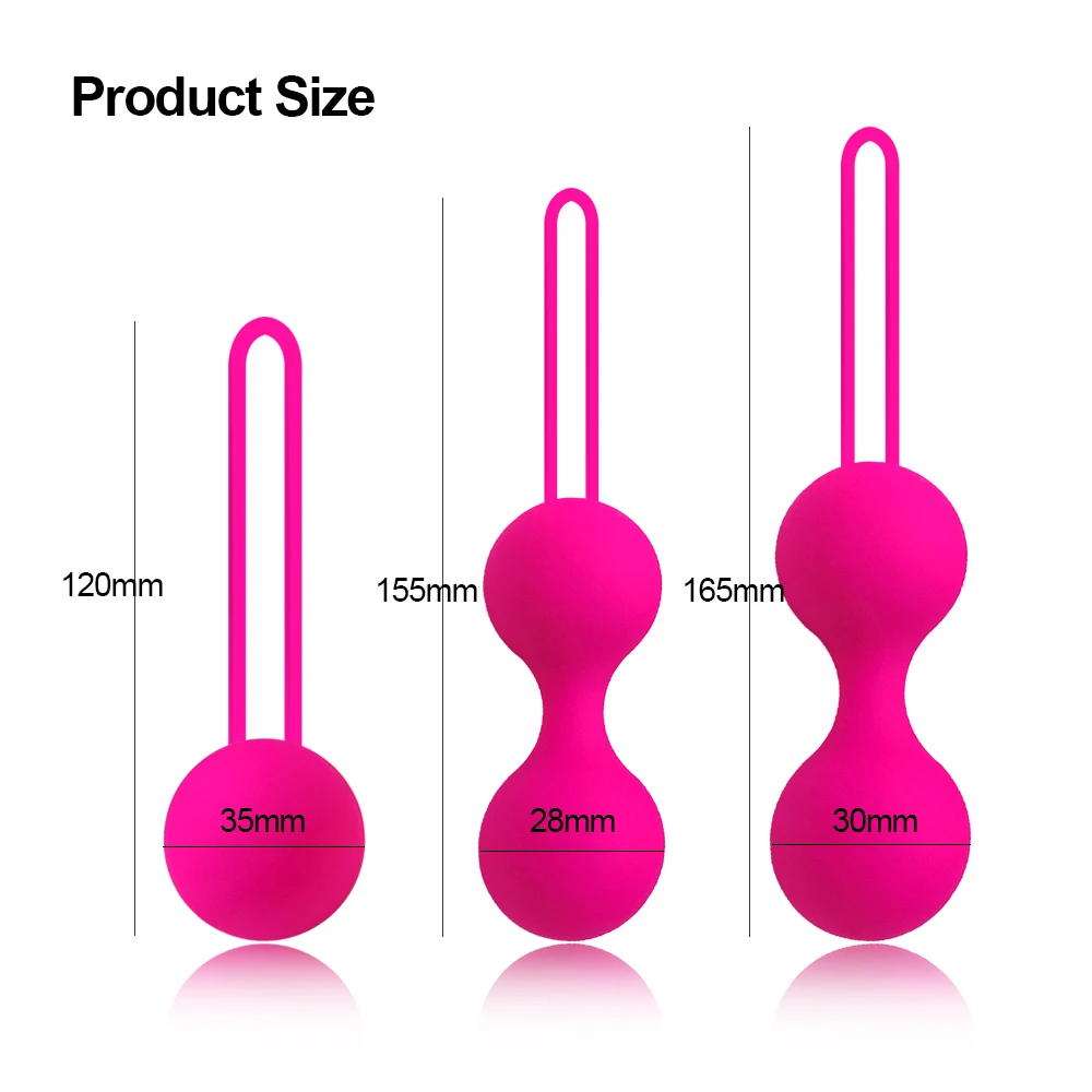 Safe Silicone Vagina Balls Kegel Exerciser Pelvic Floor Muscle Trainer Venus Ball Perinee Tighten Sex Toys for Women