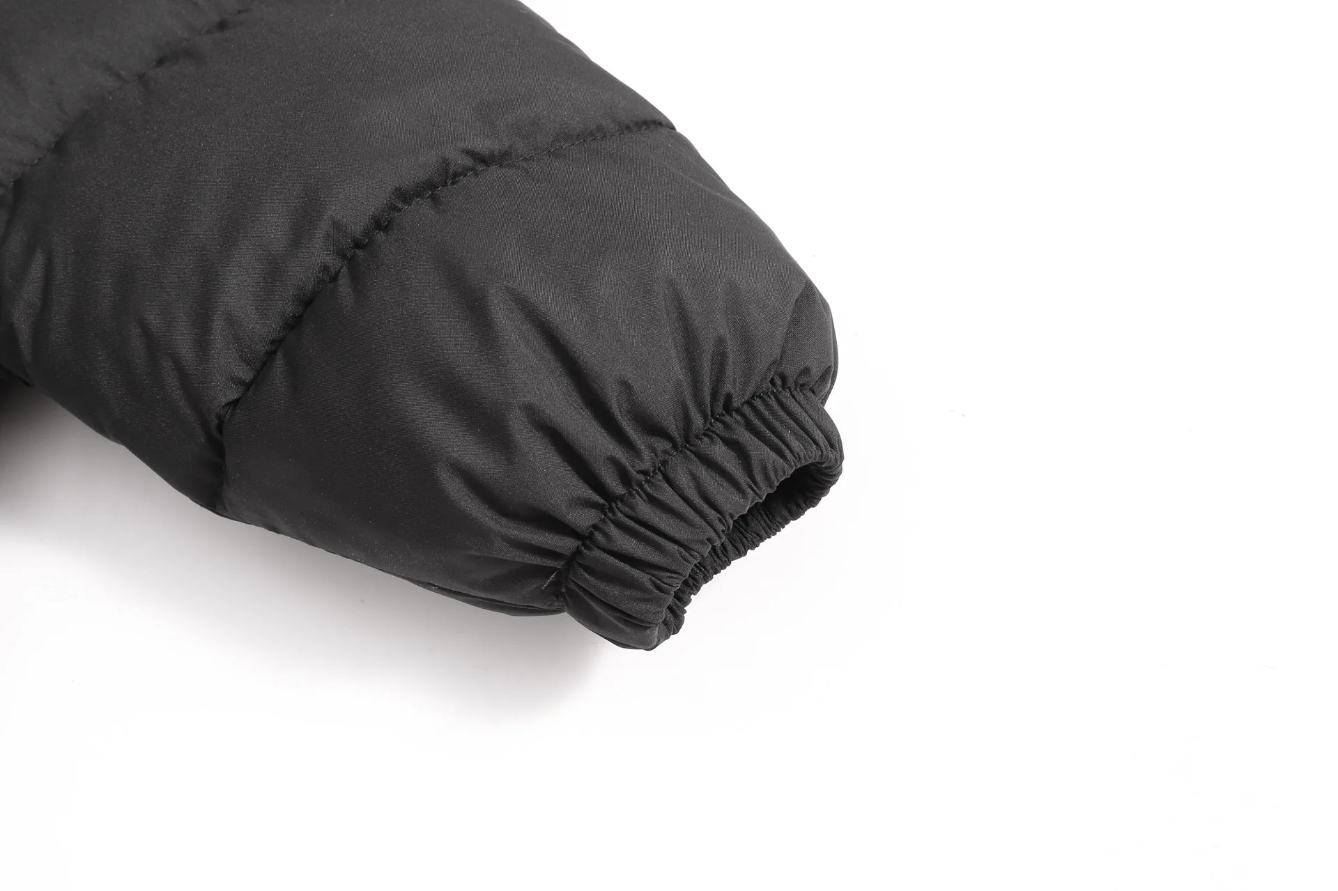 Winter-Kinderjacke in Unifarbe mit Seitentasche, Reißverschluss, Knöpfen und Katzenohren, Verdickte Baumwolljacke, Kinder-Langjacke, Unisex-Oberbekleidung – Detail 9