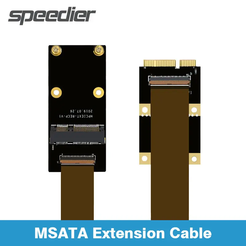 

MSATA/Mini PCIE Extension Cable WiFi Wireless Network Card MSATA SSD SATA MINI-PCI Express 52pin FFC Extension Ribbon Cable 30cm