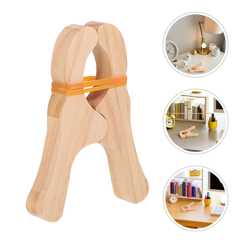 

5 Pcs Wooden Game Clip Fort Clips Block Clamp Dollhouse Play Blanket Clothing Pin Quilt Building Games Blankets Mat