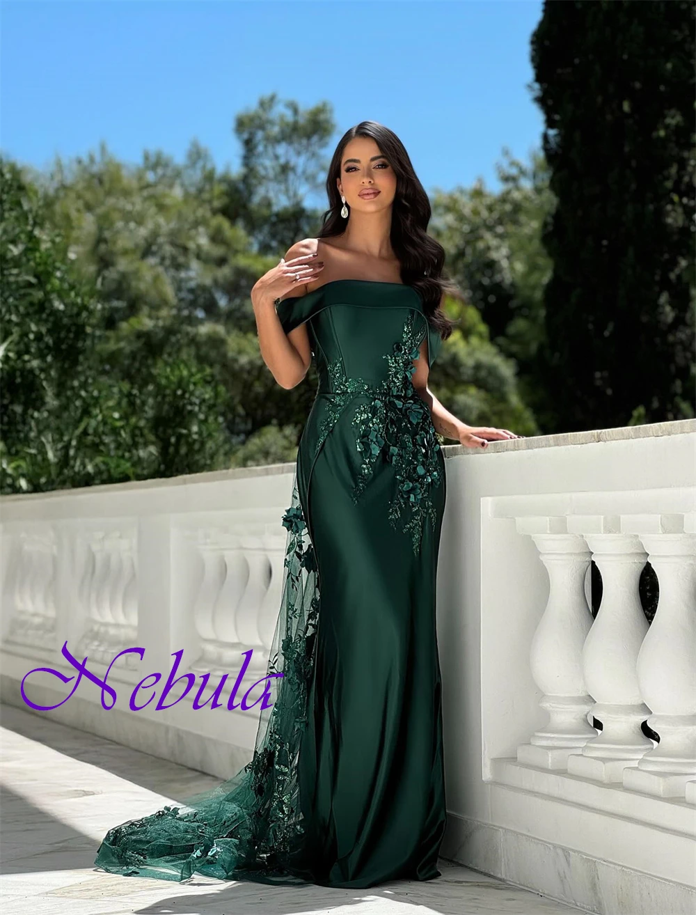 Aangepaste temperament satijnen avondjurk delicate boothals zeemeermin homecoming jurk moderne kralen speciale gelegenheid jassen