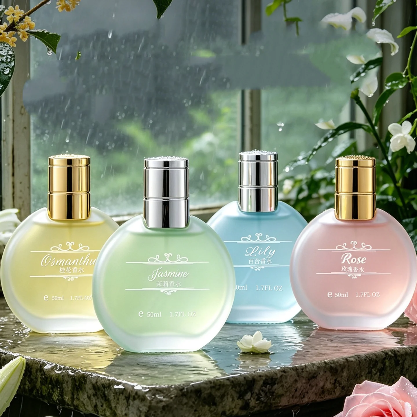 Parfum à la fragrance longue durée, frais et léger, aux senteurs de rose et de jasmin, cadeau idéal pour les fêtes et les anniversaires, pour hommes et femmes, avec boîte.