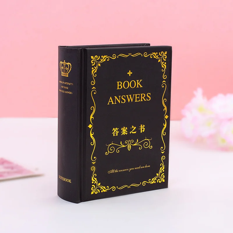 Book of Answers Life Notebook Diary Book Magical Life Answers Hardcover Chinese and English Edition Divination Prophecy Book