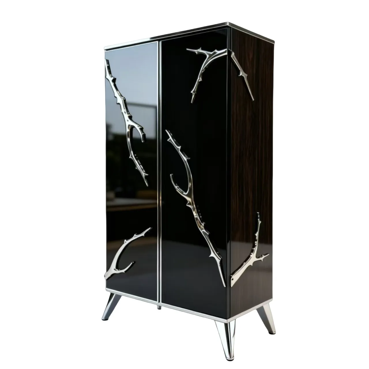 

#Hot Sale Luxury High-End Contemporary Wood Wine Bar Cabinet for Home Furniture Apartment Hotel & Villa Use