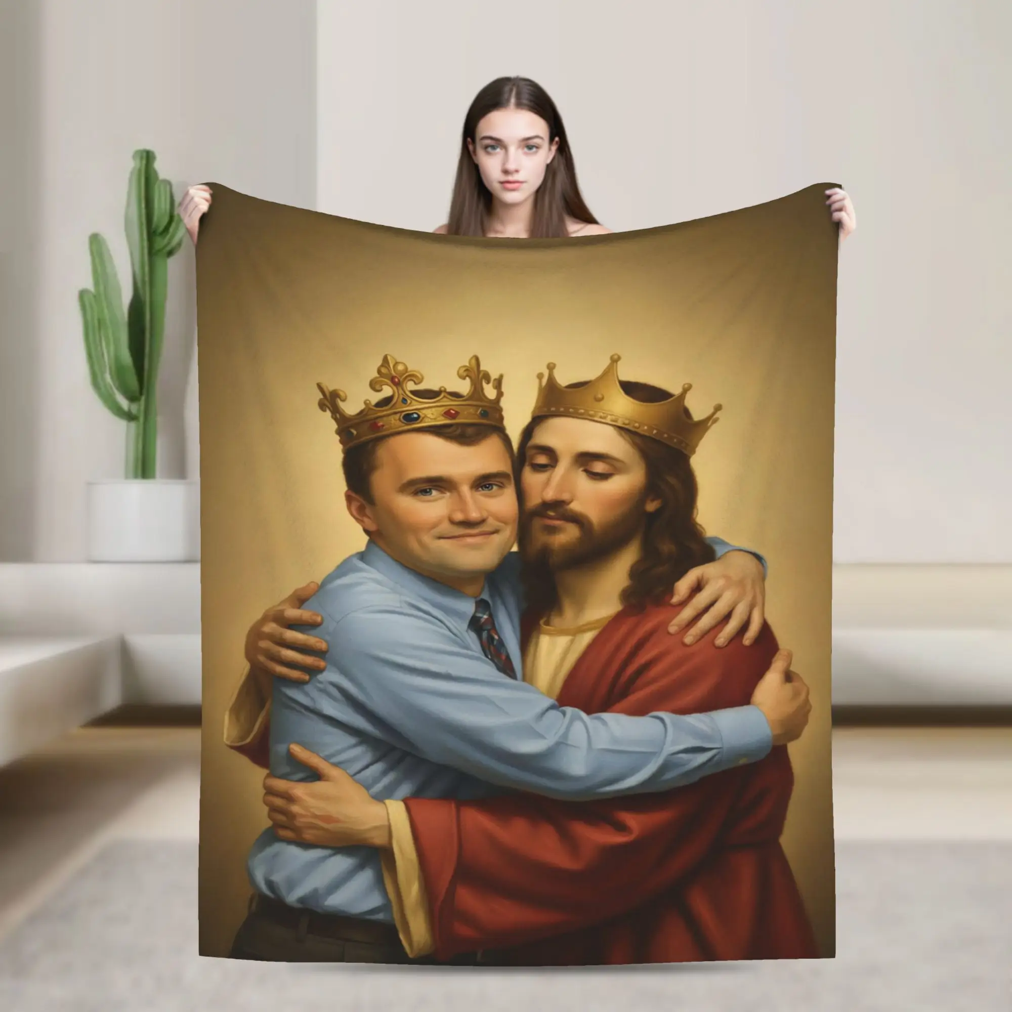 Charlie Kirk  Blanket Fleece  Relax Soft Throw Blankets for Home Rug Piece