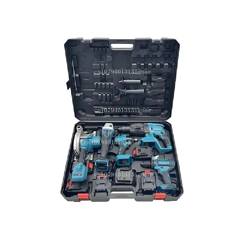 Cordless Power Tool Combo Set With Mechanical Tool Box