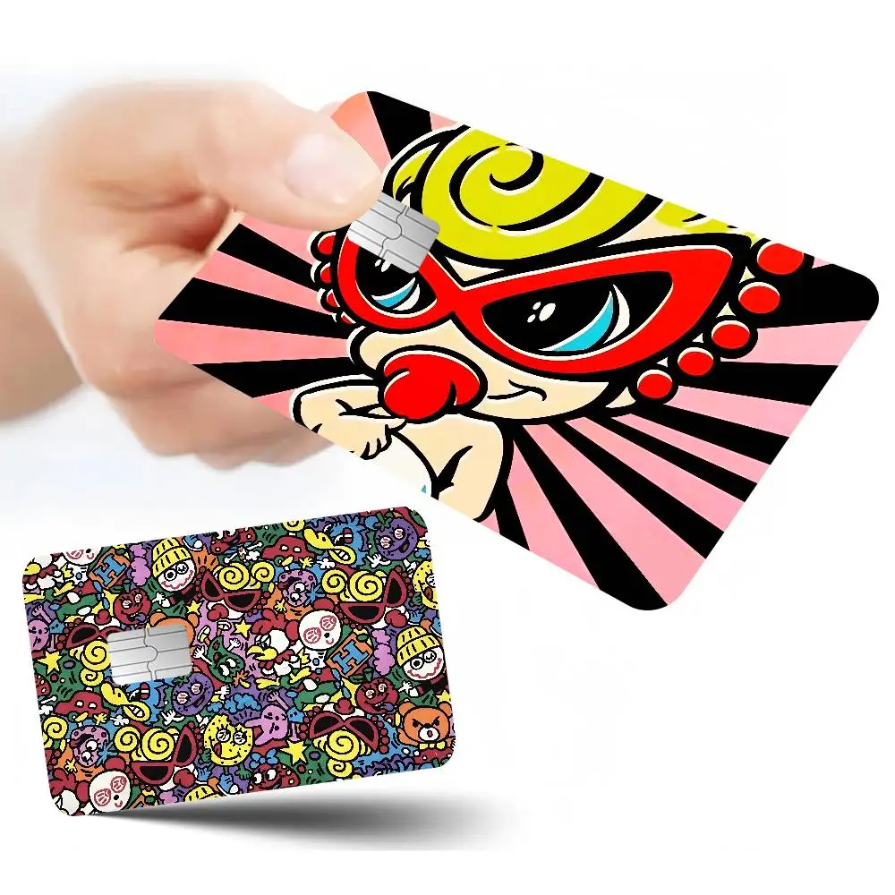 Japan Fashion H-Hysteric M-Mini Anime Spend Or Save Funny Shell On Off Ultra Thin No Fade Sticker Skin Cover Film For Card
