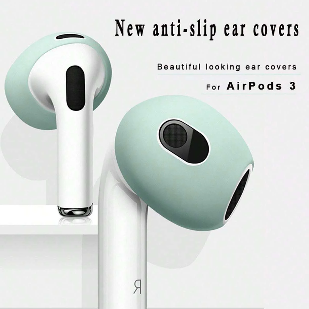 4-Piece Set of Ultra-Thin 3-Piece Earphone Protective Covers, Soft Silicone Earbud Covers, Replacement Accessories