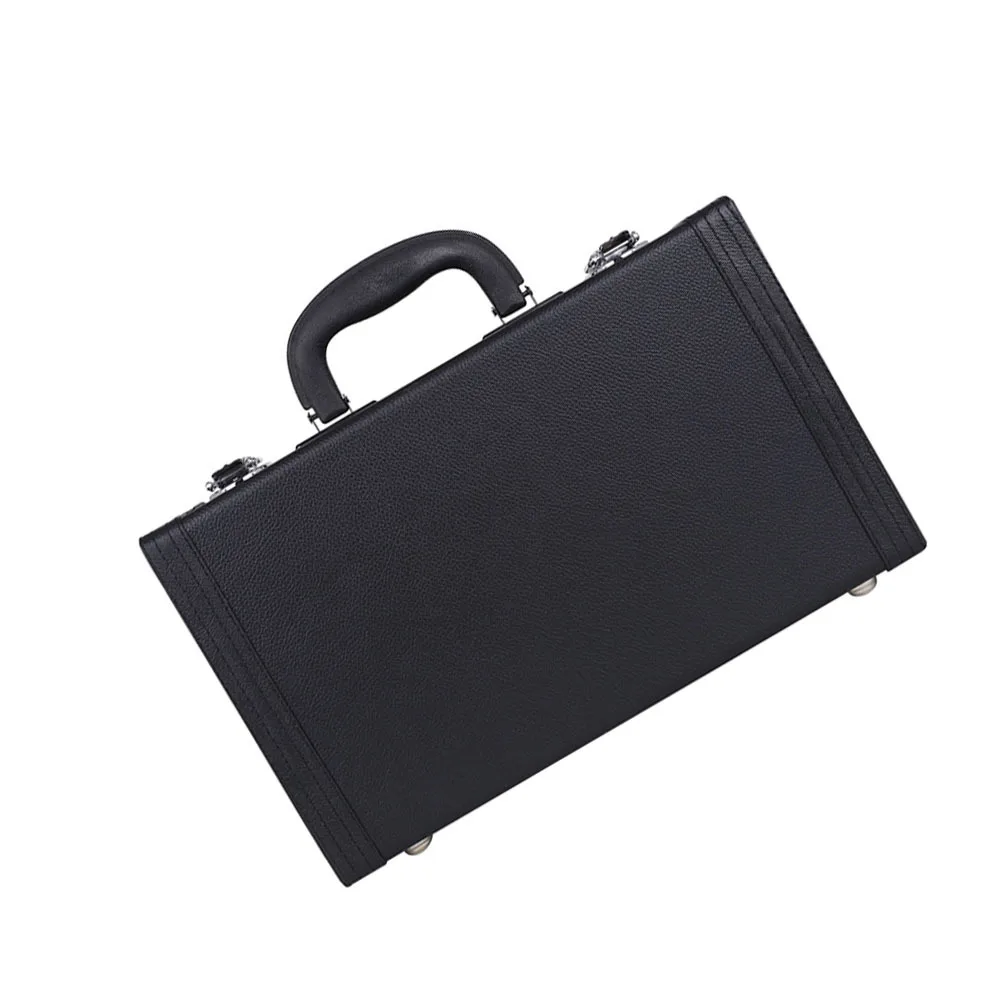 

Portable Clarinet Accessory Black Shockproof Box Durable Hard Case Reinforced Handle Convenient Reliable Protection