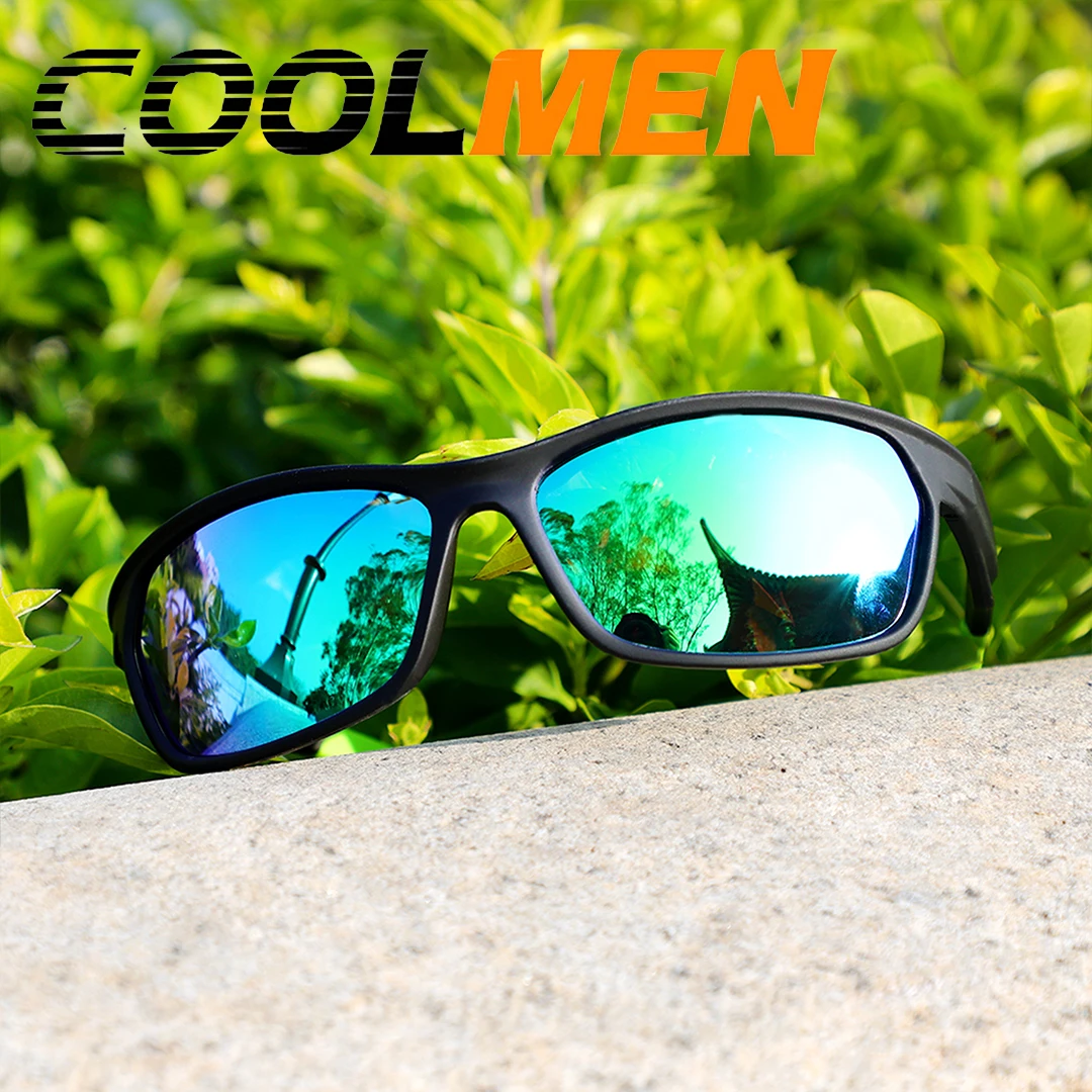 

COOLMEN Outdoor Sports Polarized Sunglasses For Men Women Fishing Driving Running Golf Cycling UV400 Protection Sun Glasses