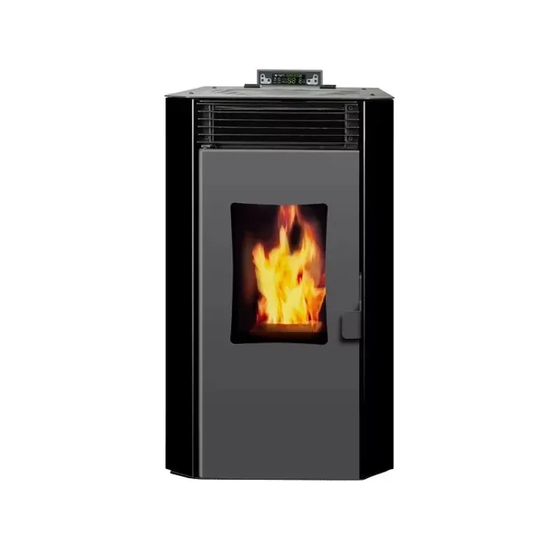 Modern Freestanding Room Pellet Heater 8.8KW Safety Assured for Bedroom - Compact Pellet Stove for Home Heating