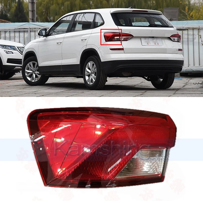 

Задний фонарь Kamshing для Skoda Kamiq, задний фонарь, стоп-сигнал, сигнальная лампа без лампочки
