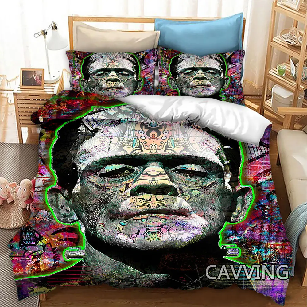 Frankenstein  3D Printed Bedding Set Duvet Covers & Pillow Cases Comforter Quilt Cover (US/EU/AU Sizes) Home Textile   H02