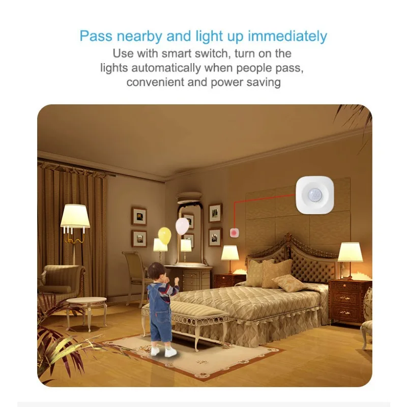 Graffiti WIFI human body infrared sensor Tuya ZIigbee motion sensor PIR