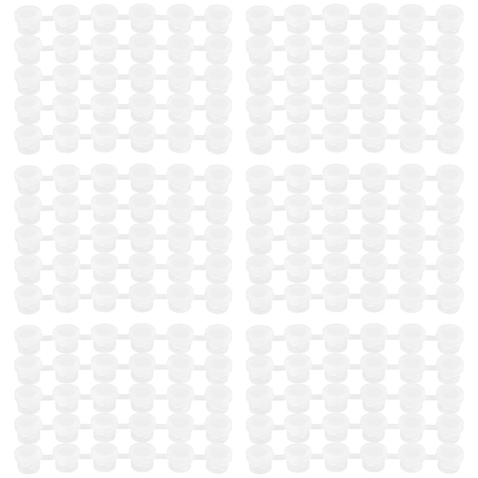 

30pcs Pigment Box Clear Plastic Storage Containers 3ml Mini Paint Pots with Lids Leakproof for Cosmetics Glitter Powder Beads