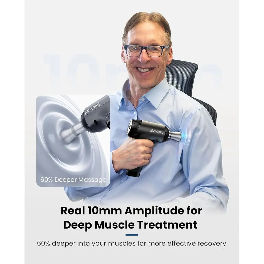مسدس تدليك احترافي للأنسجة العميقة برأس معدني، مدلك قرع محمول مناسب لـ HSA للرياضيين وصالة الألعاب الرياضية المنزلية والألم