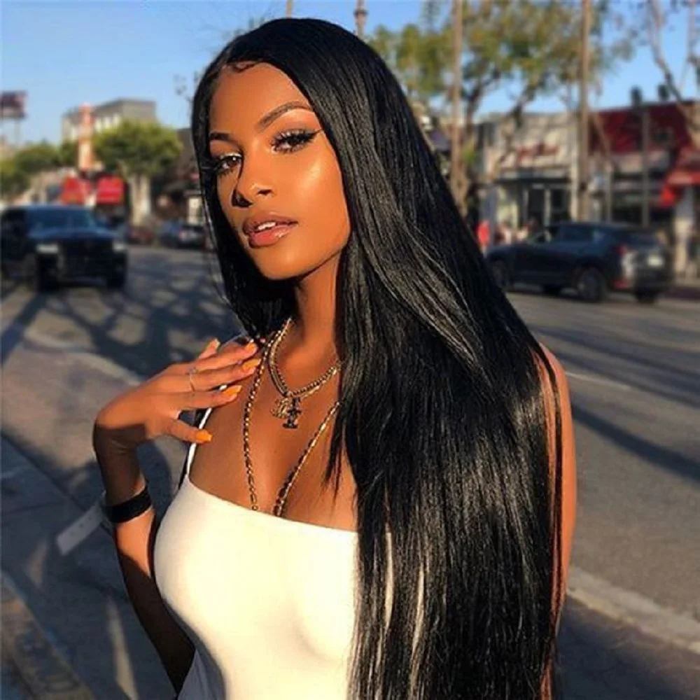 

Brazilian Glueless Wigs For Women Pre Cut Lace Straight Hair Wigs Pre Plucked Bleached Knots 7x5 Lace Hair Wigs Ready To Wear