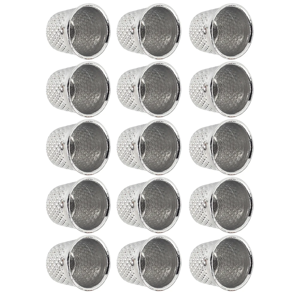 

50pcs Sewing Thimble Durable Metal Tools Protective Supplies Thumb Home Embroidery Accessory Pin Cushion Needle Pad