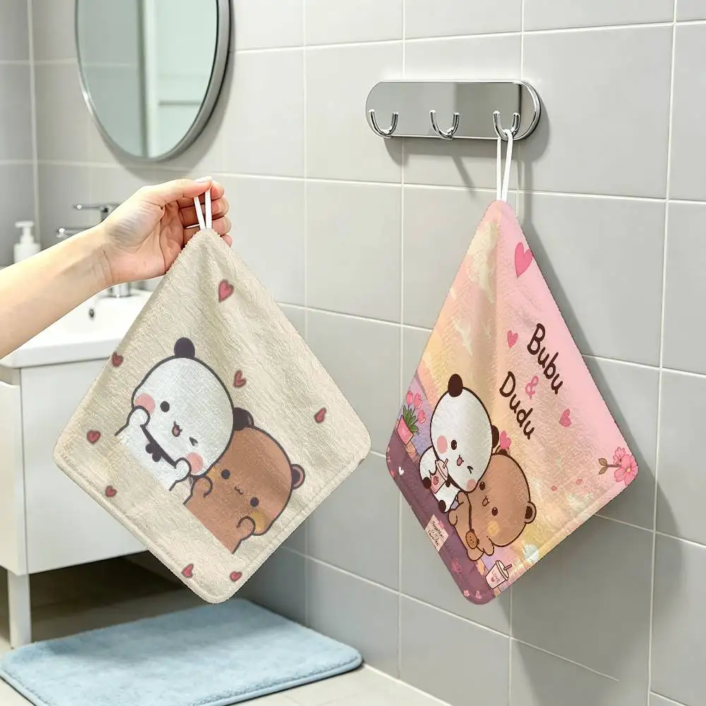 Bubu And Dudu Hanging  Polyester Cotton Daily Towel Hanging Kitchen Hand Wiping Cloth Durable for Whole House Use