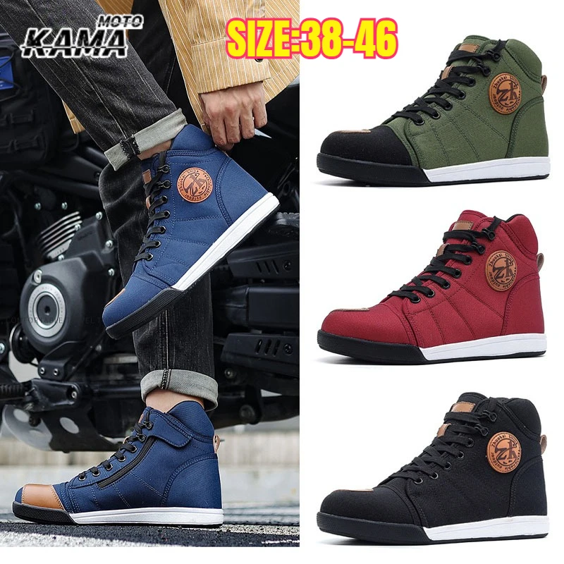 

2025 Motorcycle Boots Motos Riders Protective Boots Waterproof Non-slip Motocross Mountain Racing Shoes Casual Shoes Botas Moto