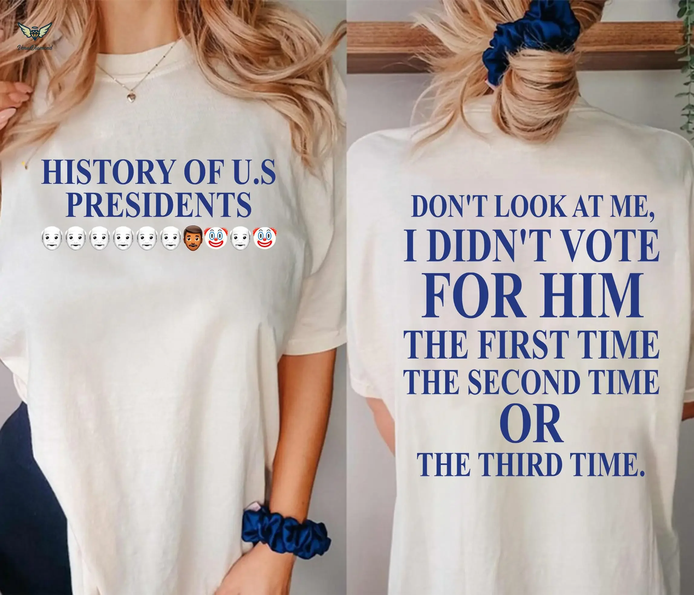 Don t Look At Me I Didn Vote For Him Shirt Women FeminisT Democrats Election