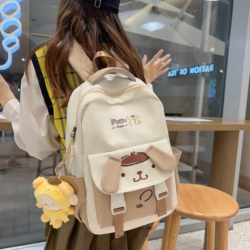 Cartoon Kuromi Melody Teens Kids Boys Girls Kids School Book Bags Women Bagpack Teenagers Travel Student Backpack