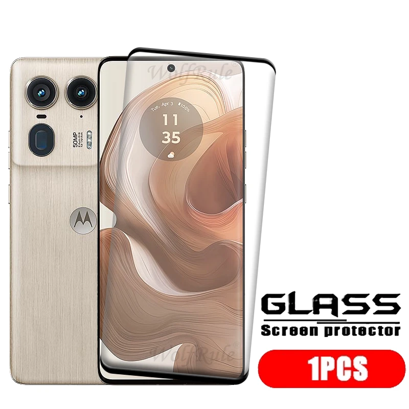 1/2/3/4 PCS For Moto Edge 50 Ultra Glass Motorola Edge 50 Ultra Glass 9H Full Cover Curved Screen Protector Moto Edge 50 Ultra