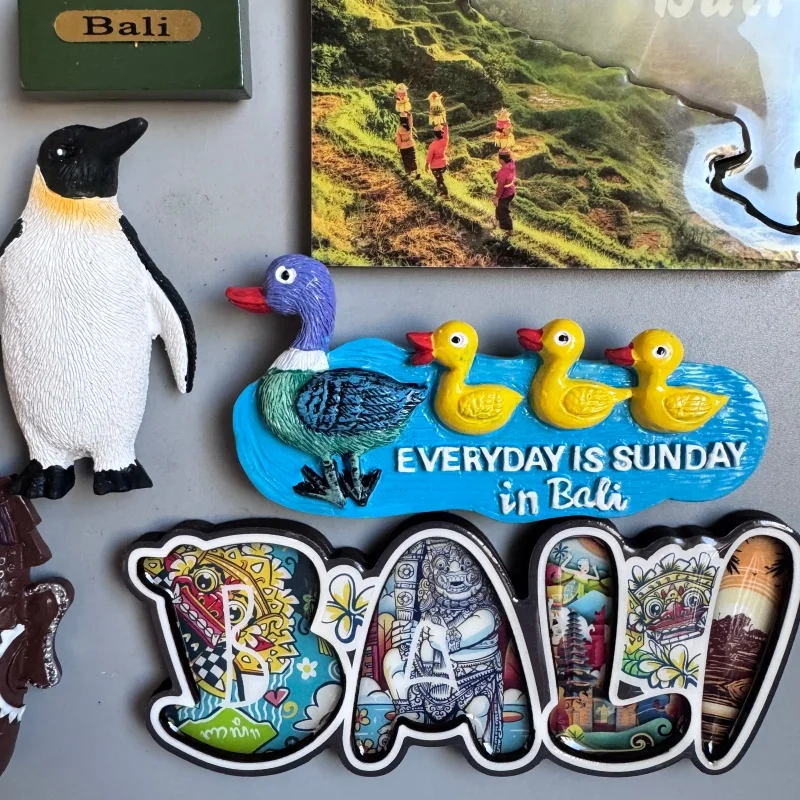 إندونيسيا تذكارية سياحية جاكرتا بالي مغناطيس الثلاجة جبل برومو جزيرة جافا ديكور المنزل