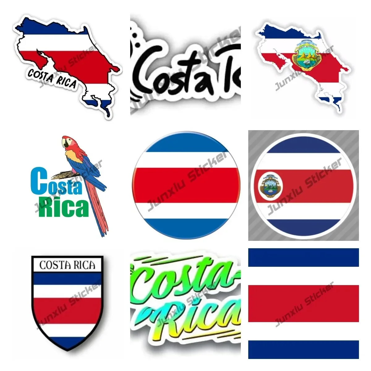 Creative Costa Rica Stickers Costa Rica Vinyl Decal Costa Rica Flag Map Sticker Travel Explore Adventure Camping Fishing Hike