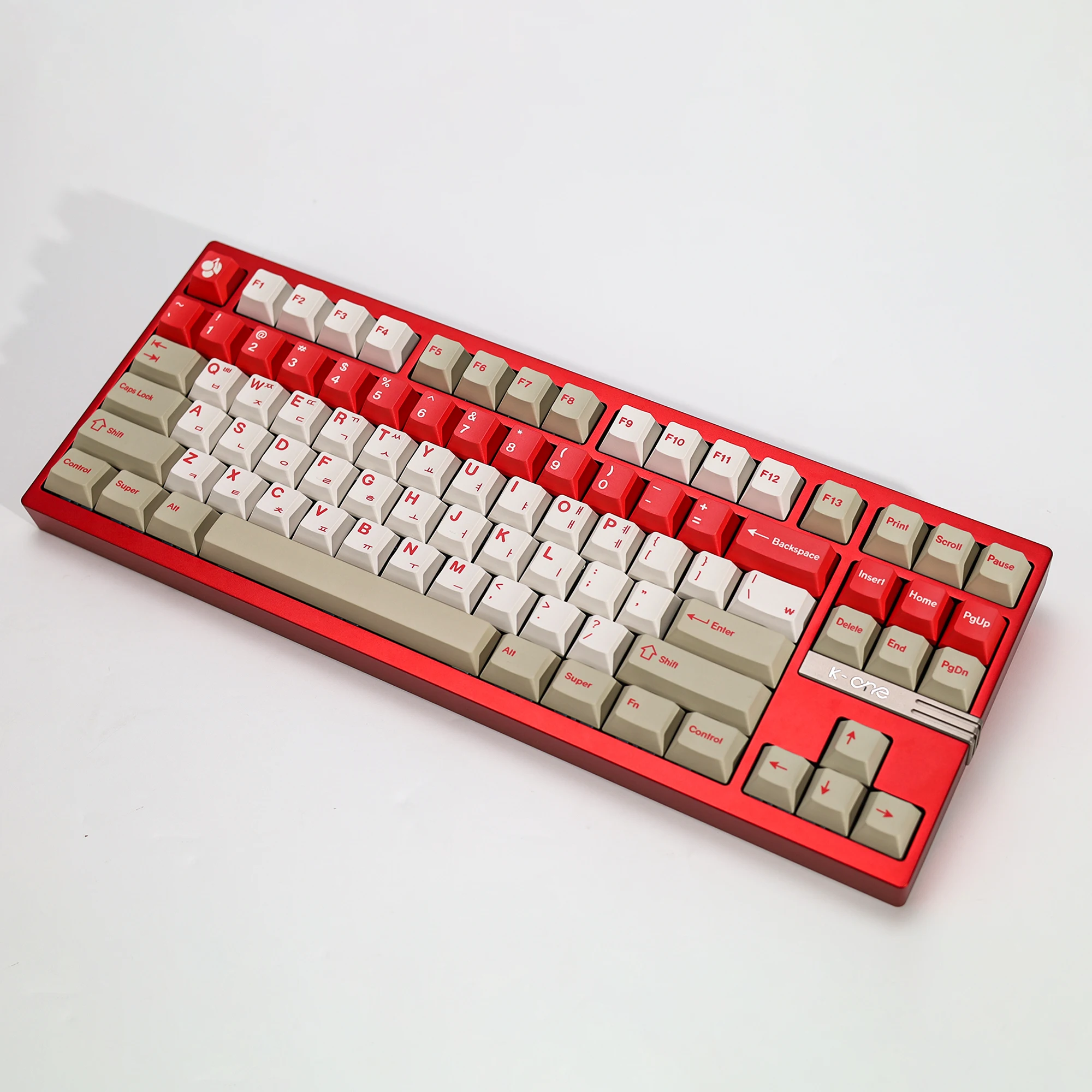 KBDiy Koreanische Tastenkappen Retro GMK Red Alert Cherry Profile PBT Ailce Tastenkappen Maßgefertigt für 60% Gaming Mechanische Tastatur KIT Tastenkappen – Detail 8