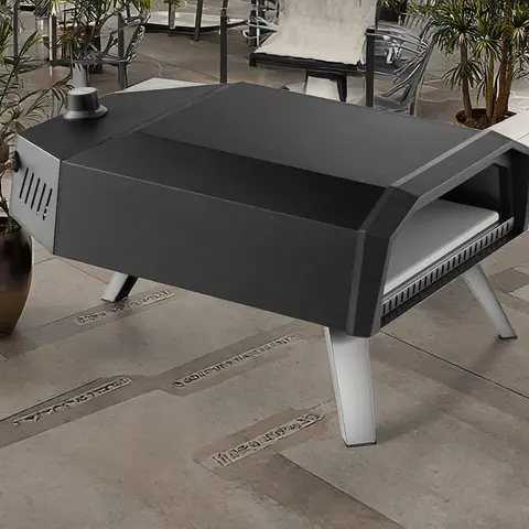 12-Inch Stainless Steel Gas Pizza Oven For Outdoor Parties Single Oven Free-Standing For Household RV Hotel Use