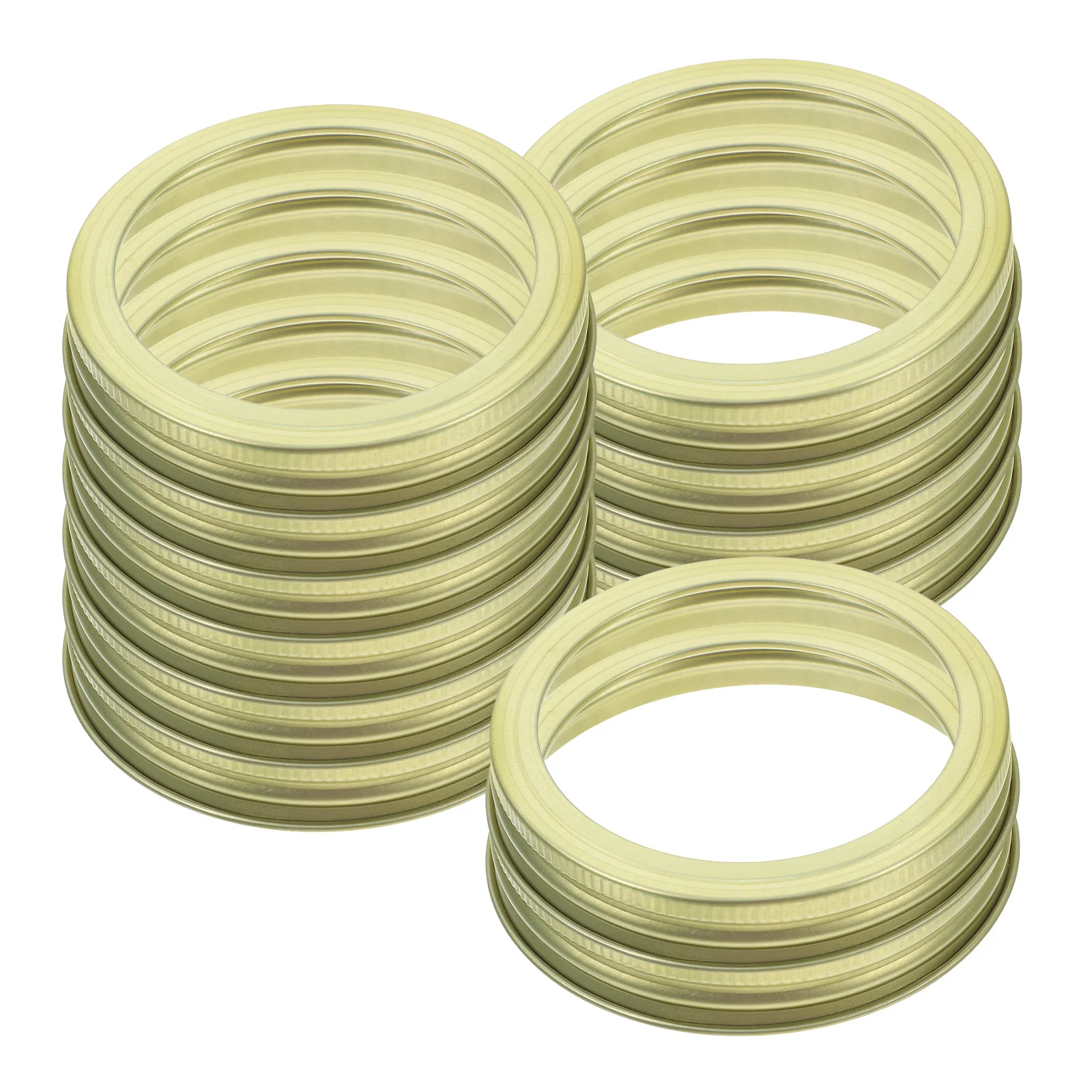 

20pcs Mason Jar Rings Tinplate Canning Bands Reusable For Regular Wide Mouth Jars Sealing Spices Coffee Tea Jam Food Storage