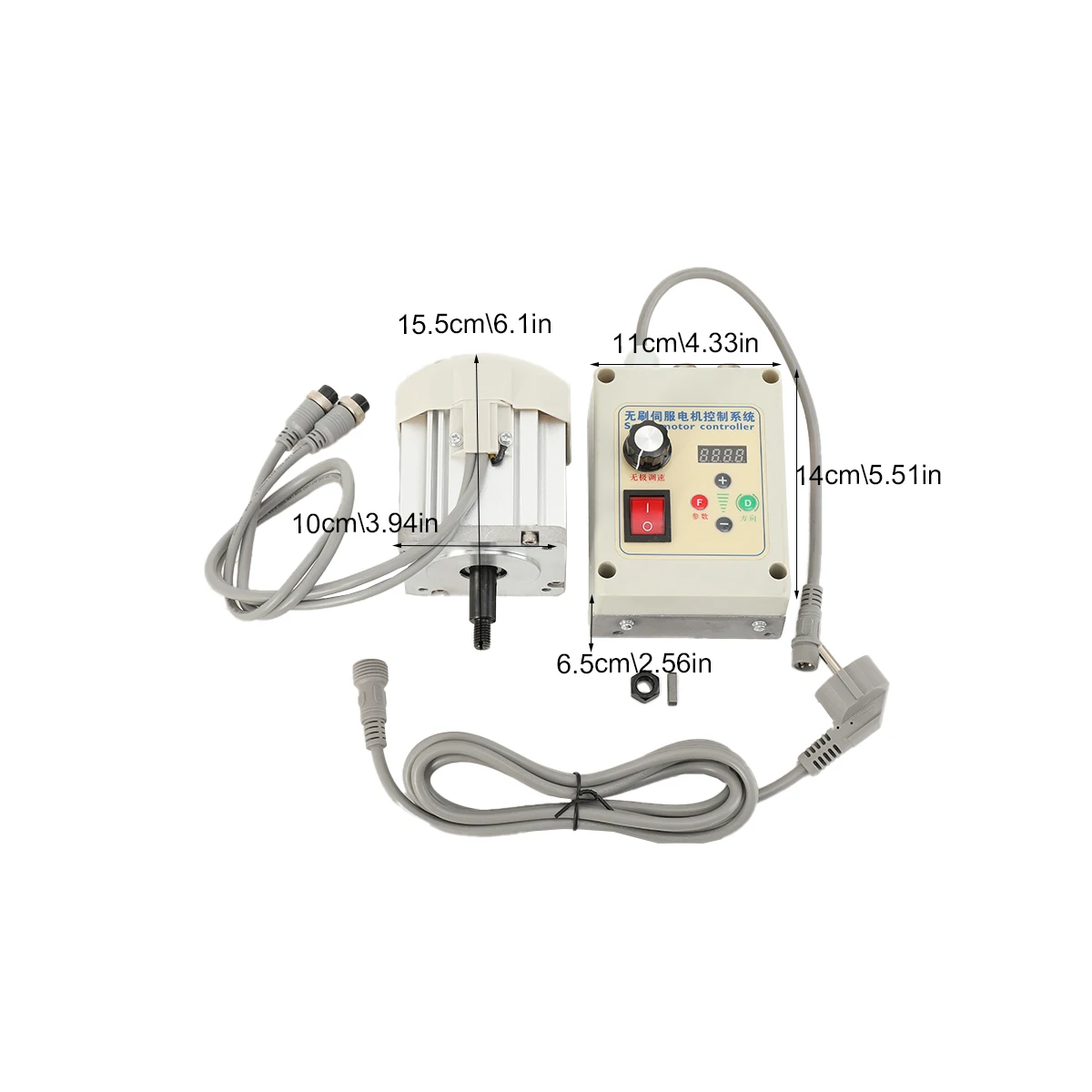 1200W Magnet-Bürstenloser Motor Permanentmagnet-Treiber Controller Drehzahlregler Bandschleifer Hochleistungs-Steuerungssystem-Kit – Detail 9
