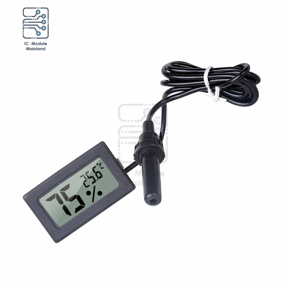 FY-12 Embedded Electronic Temperature and Humidity Meter Mini Household Digital Temperature and Humidity Meter Thermometer