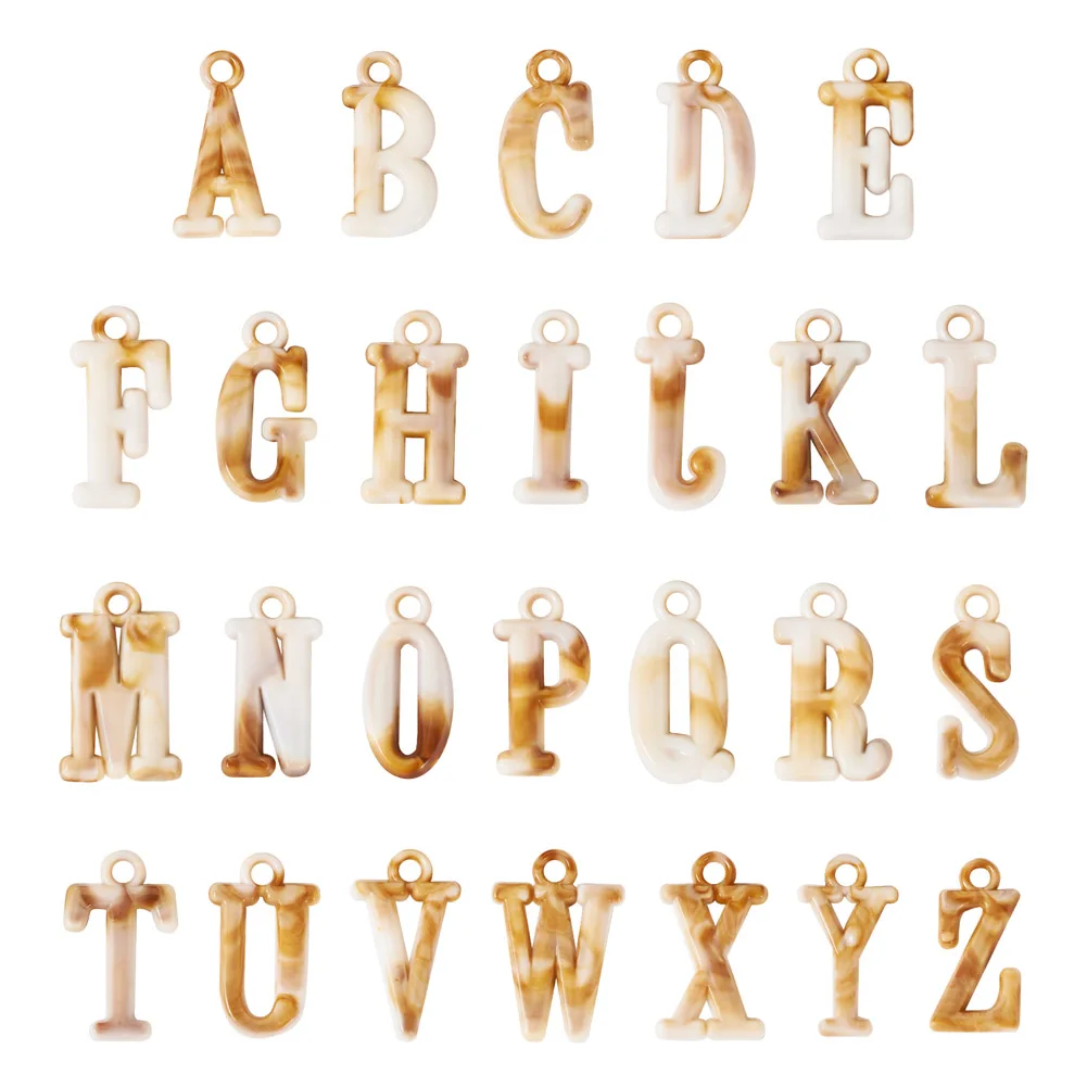 

150g Acrylic Letter Pendants Imitation Gemstone Style Charms for DIY Necklace Earrings Jewelry Making