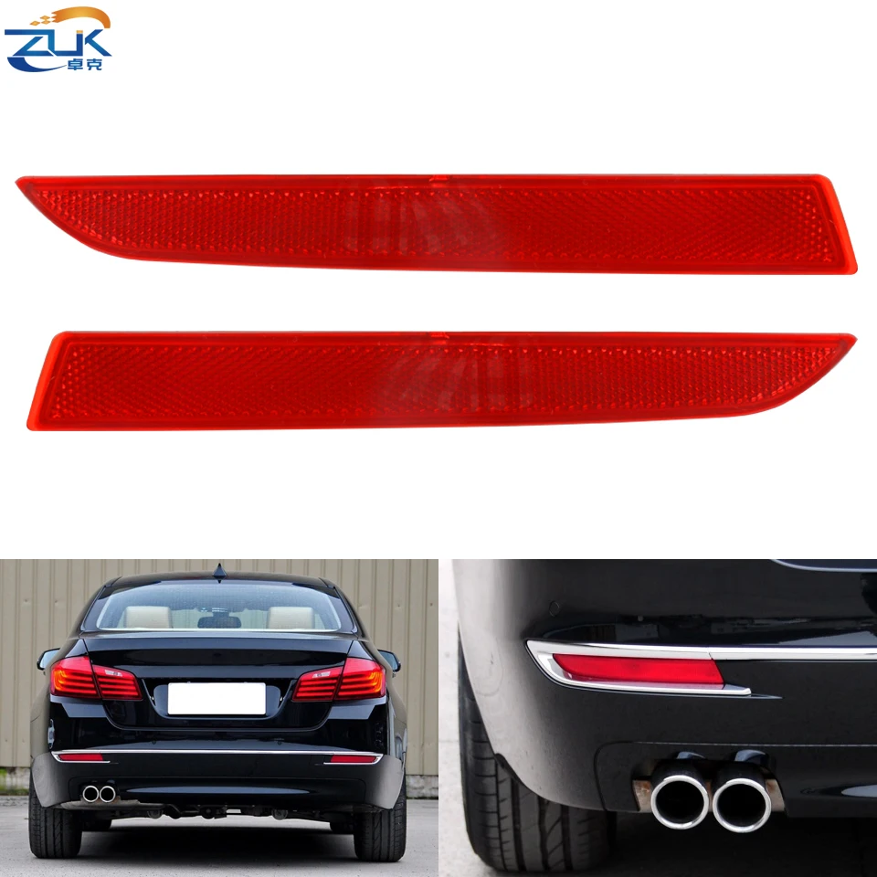 ZUK Rear Bumper Reflector Fog Light Fog Lamp For BMW 5' 5 Series F10 LCI 518 520 525 528 530 535 Year 2012 2013 2014 2015 2016