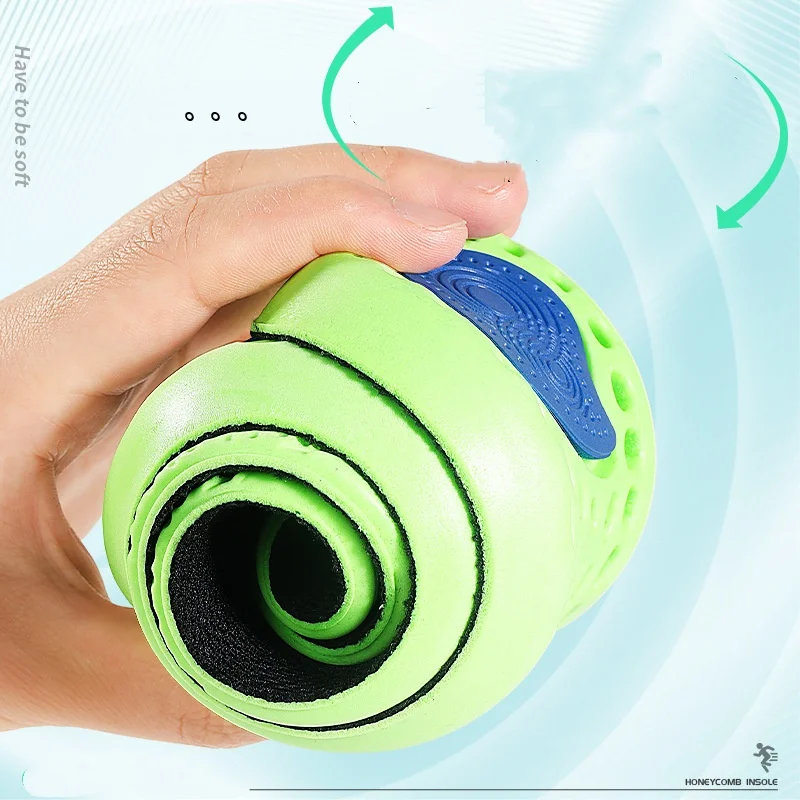 Sports Insoles Sweat-absorbing Odor-proof Breathable Super Soft Thickened Shock-absorbing Latex Air Cushion