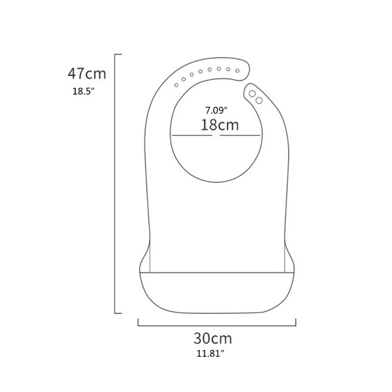 J15U مريلة سيليكون مقاومة للماء للكبار واقي من القماش لوقت تناول الطعام وقابل للفصل للجنسين #6