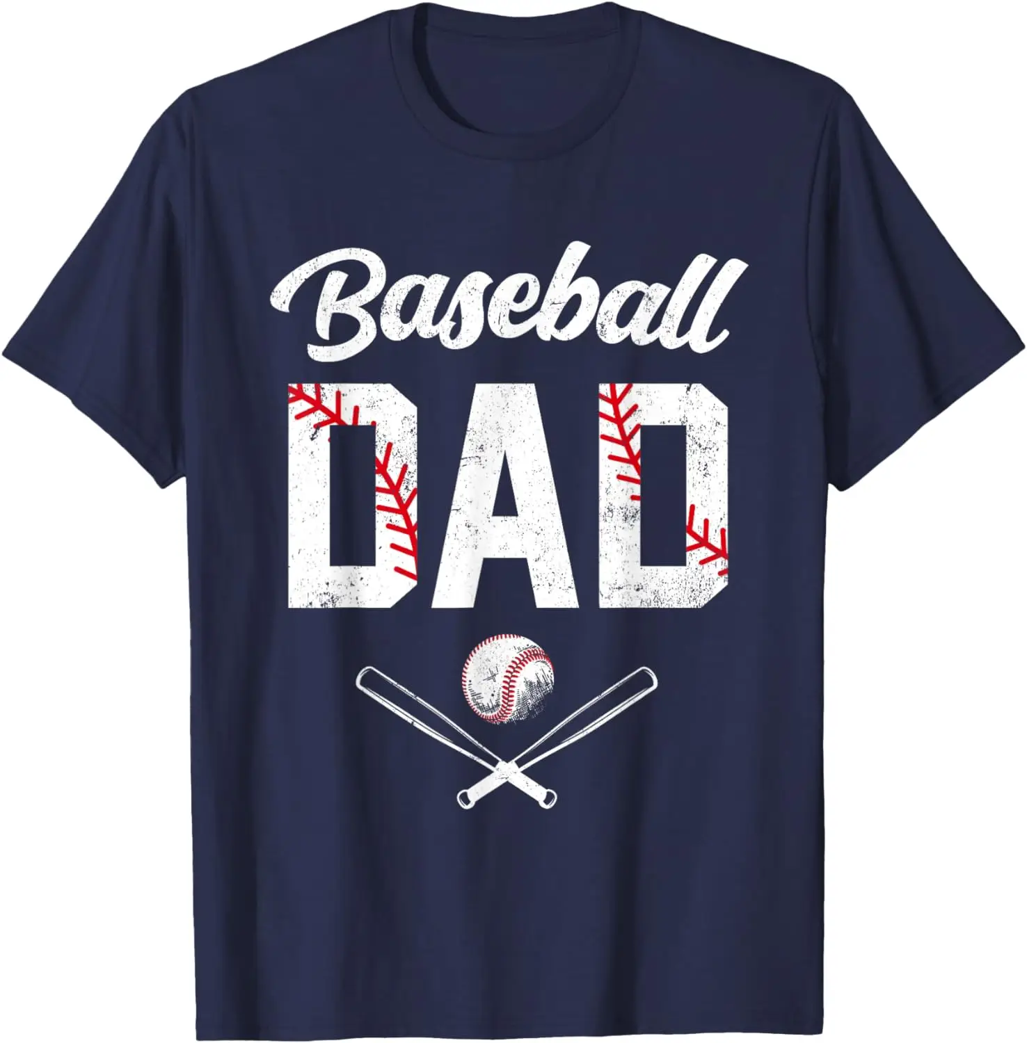 Baseball Dad Happy Fathers Day Shirts for Men Wife Daughter T-Shirt