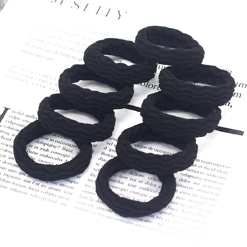 20PCS Hohe Elastizität Mode Haar Seil Hohe Elastizität Jacquard Muster Haar Ring Mode frauen Stirnband Haar Zubehör