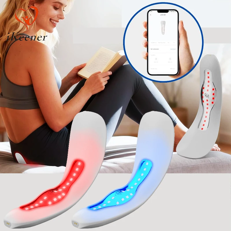 New Hemorrhoids Device 465nm 630nm Red Blue Light Therapy APP Timer Control 4 Modes for Hemorrhoids Massager Pain Relief