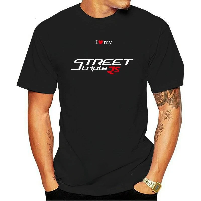 Summer harajuku custom t shirt heavyweight Man Clothing Shirt Passt Street Triple 765 Rs 2024 Herren Moto Motorycle Unisex Tees