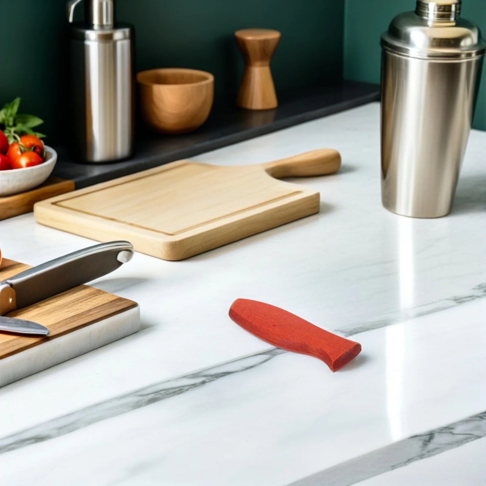 

1Set Solid Wood Knife Handle Replacement Ergonomic Non-Slip Grip Kitchen Cutter Handle Repair .9 Inch Replacement Knife