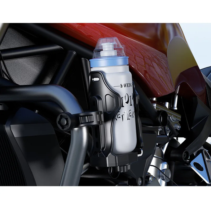 New Large-Capacity Bicycle Water Cup Holder, Motorcycle Quick-Release Base Drink Bottle Holder