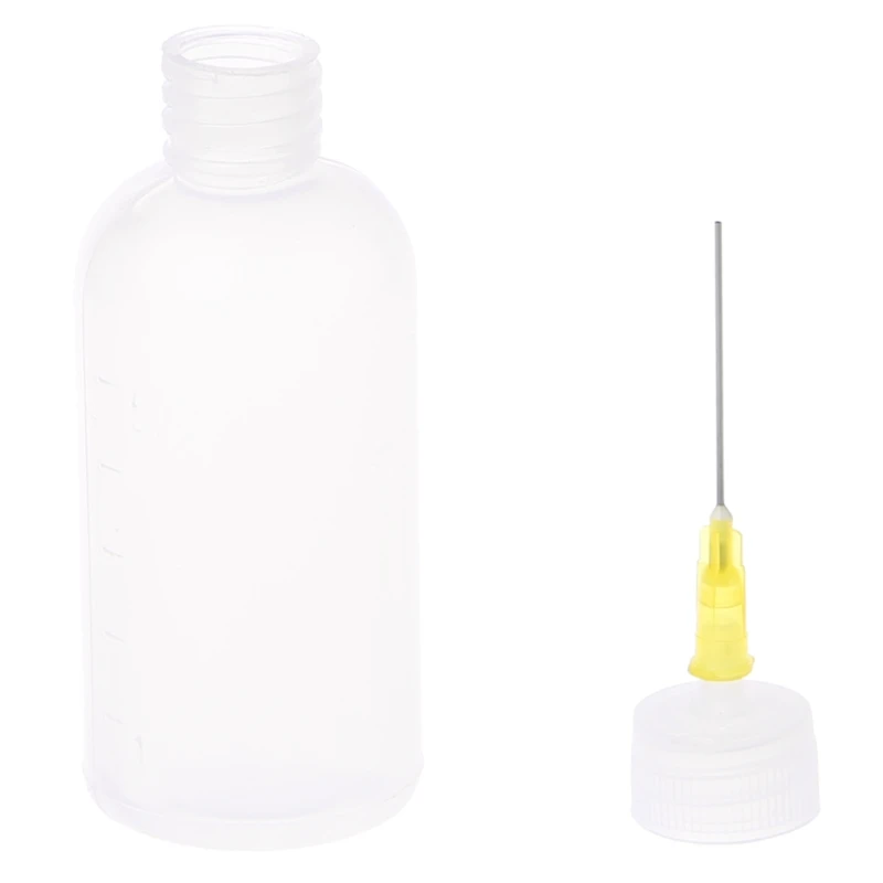 Botella de Alcohol líquido de plástico para dispensador de colofonia, pasta fundente de soldadura para teléfono, limpieza de PCB, herramientas de reparación de soldadura, 50ML, 1/5 piezas