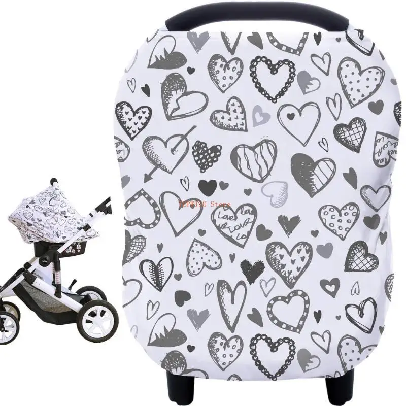 

U50F Stylish and Versatile Nursing Towel for Breastfeeding Breathable Privacy Cover