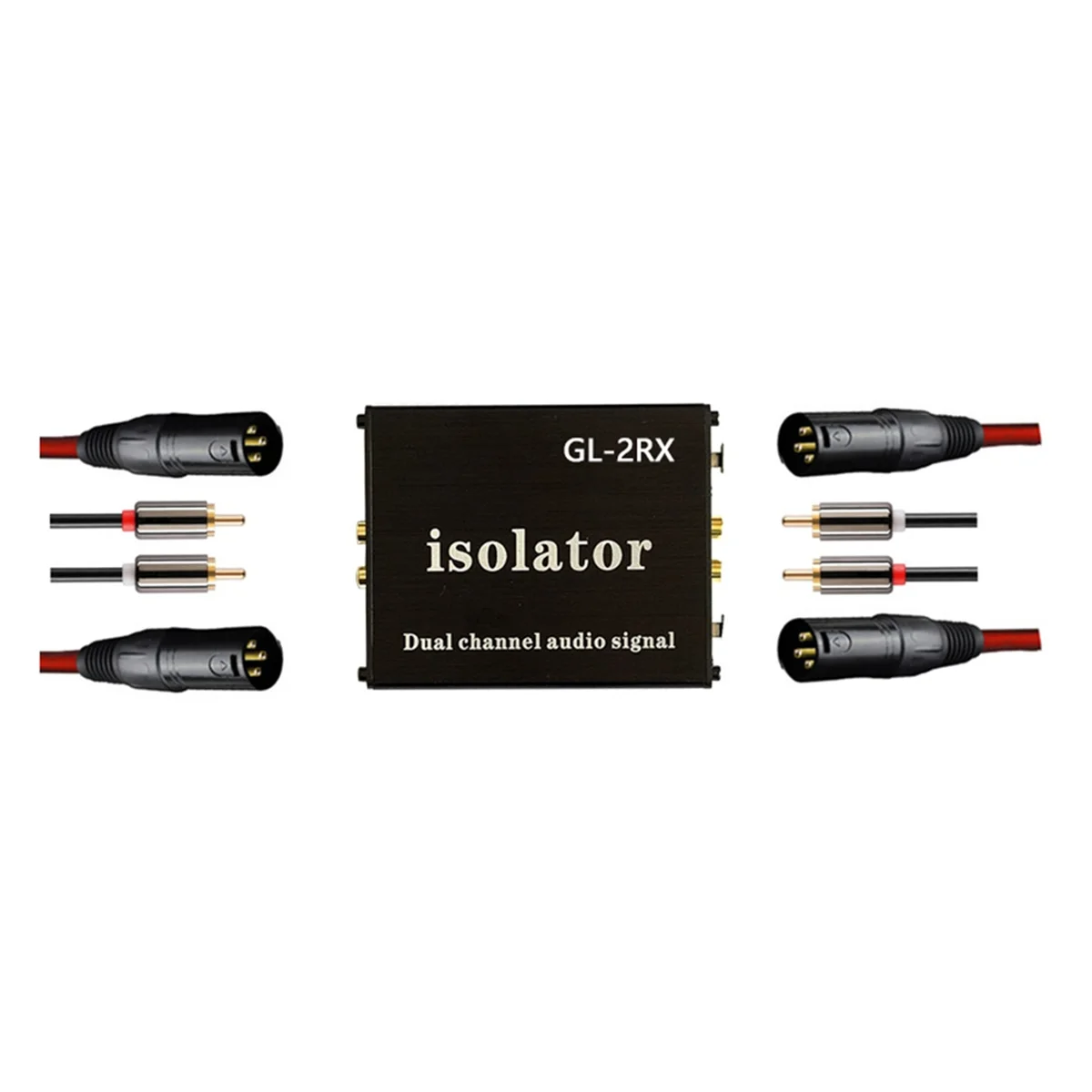 -2RX Audio Isolator Signal Filter Processor Audio Current Sound Elimination Noise Reduction Lotus Interface XLR