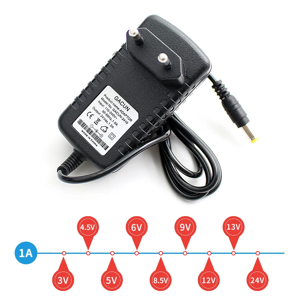 Universal 12V Power Adapter AC 220V To 3v 4.5v 5v 6v 8.5v 12v 13v Hoverboard Adapter Led Strip Adapter Charger 12V Power Supply