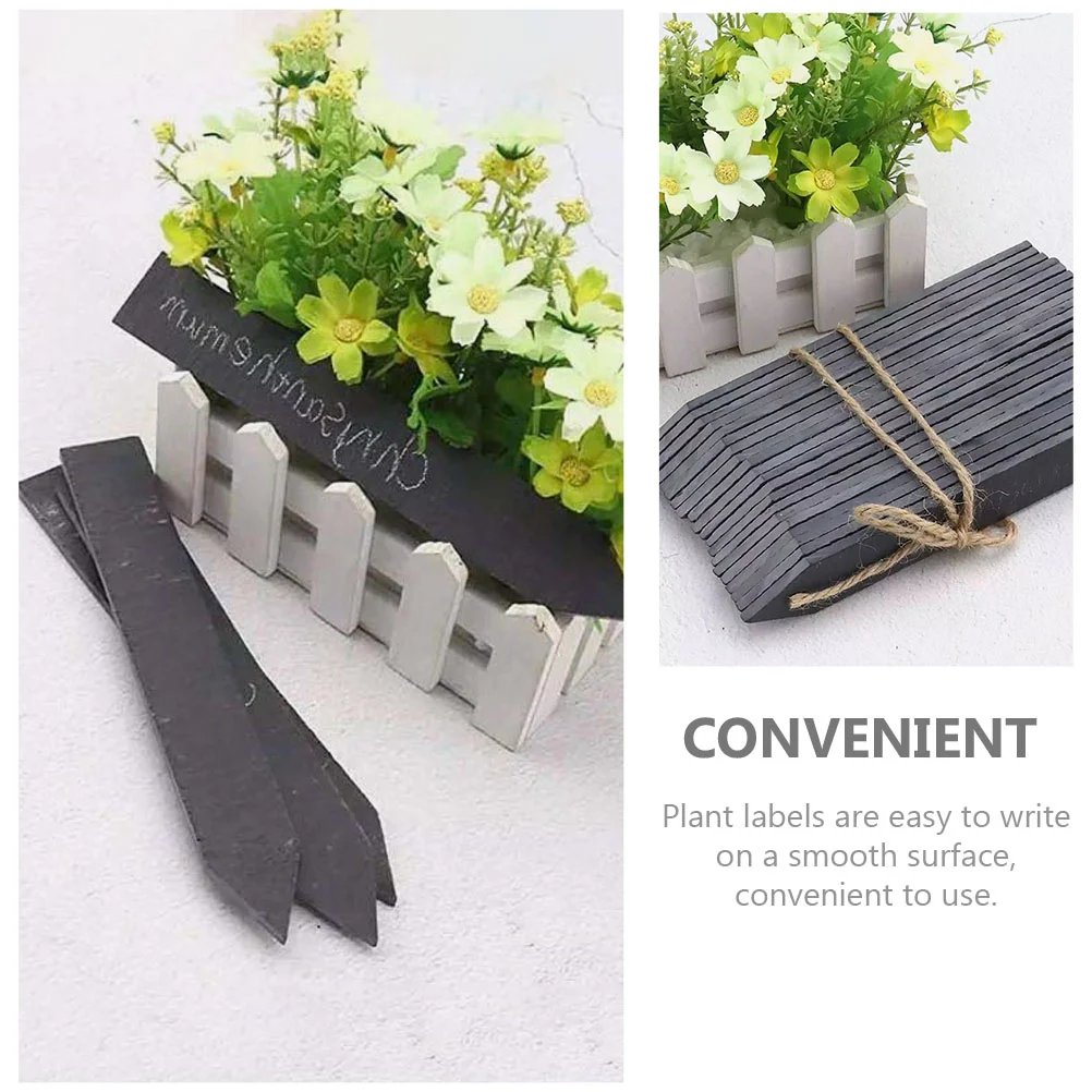 Slate Plant Tags Labels Garden Vegetable Markers Stake Flower Chalkboard Ornaments Supplies Decorations